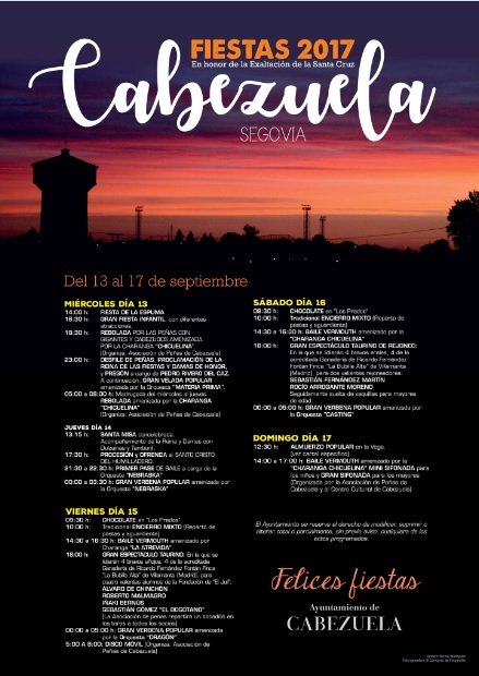 Fiestas en honor a la Santa Cruz 2017 Cabezuela
